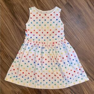 Primary Recess dress rainbow dots size 6-7.